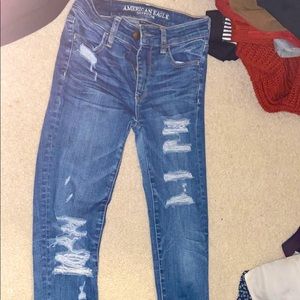 00 high rise ripped American Eagle jeans